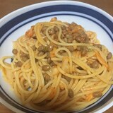 キムチ納豆パスタ